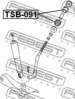 Подвеска рычага независимой подвески колеса FEBEST TSB-091 - изображение 1