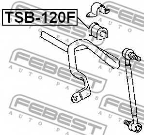 Опора стабилизатора FEBEST TSB-120F - изображение 1