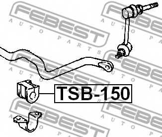 Опора стабилизатора FEBEST TSB-150 - изображение 1