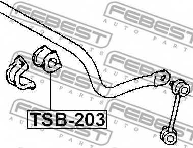 Опора стабилизатора FEBEST TSB-203 - изображение 1