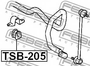 Опора стабилизатора FEBEST TSB-205 - изображение 1