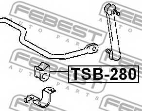 Опора стабилизатора FEBEST TSB-280 - изображение 1