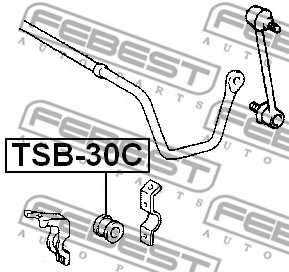 Опора стабилизатора FEBEST TSB-30C - изображение 1