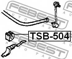 Опора стабилизатора FEBEST TSB-504 - изображение 1
