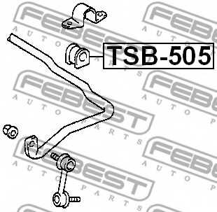 Опора стабилизатора FEBEST TSB-505 - изображение 1