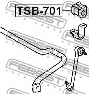 Опора стабилизатора FEBEST TSB-701 - изображение 1