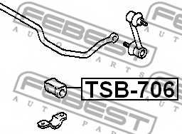 Опора стабилизатора FEBEST TSB-706 - изображение 1
