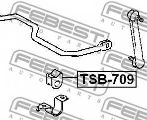 Опора стабилизатора FEBEST TSB-709 - изображение 1