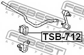 Опора стабилизатора FEBEST TSB-712 - изображение 1