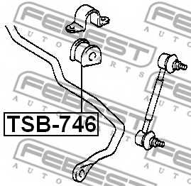 Опора стабилизатора FEBEST TSB-746 - изображение 1