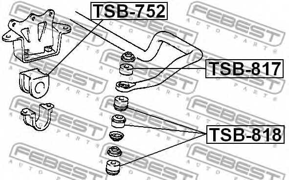 Опора стабилизатора FEBEST TSB-752 - изображение 1