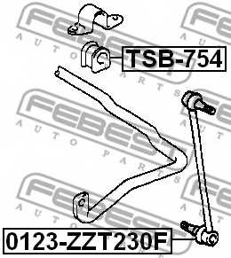 Опора стабилизатора FEBEST TSB-754 - изображение 1