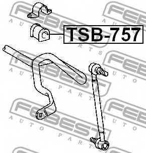 Опора стабилизатора FEBEST TSB-757 - изображение 1