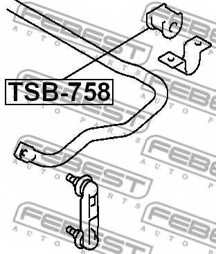 Опора стабилизатора FEBEST TSB-758 - изображение 1