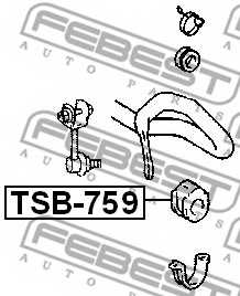 Опора стабилизатора FEBEST TSB-759 - изображение 1