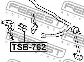 Опора стабилизатора FEBEST TSB-762 - изображение 1