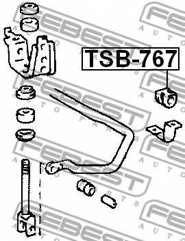 Опора стабилизатора FEBEST TSB-767 - изображение 1