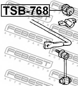 Опора стабилизатора FEBEST TSB-768 - изображение 1