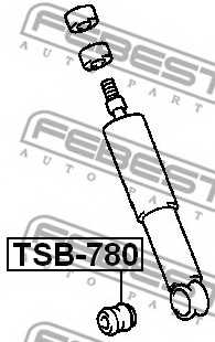 Дистанционная труба, амортизатор FEBEST TSB-780 - изображение 1