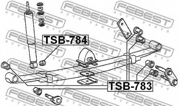 Втулка листовой рессоры FEBEST TSB-783 - изображение 1