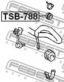 Подвеска стойки вала FEBEST TSB-788 - изображение 1