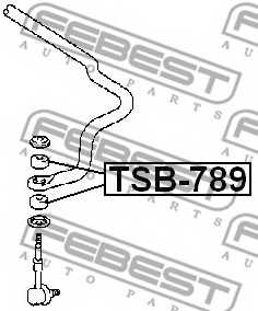 Подвеска стойки вала FEBEST TSB-789 - изображение 1