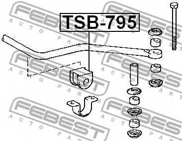 Опора стабилизатора FEBEST TSB-795 - изображение 1