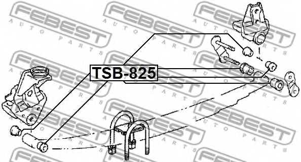 Втулка листовой рессоры FEBEST TSB-825 - изображение 1
