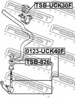 Подвеска стойки вала FEBEST TSB-826 - изображение 1