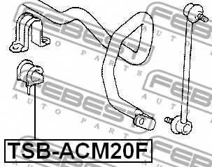 Опора стабилизатора FEBEST TSB-ACM20F - изображение 1