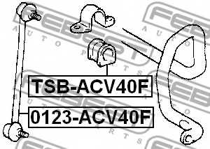 Опора стабилизатора FEBEST TSB-ACV40F - изображение 1