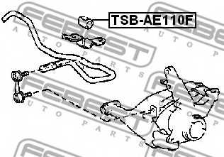 Опора стабилизатора FEBEST TSB-AE110F - изображение 1