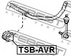 Опора стабилизатора FEBEST TSB-AVR - изображение 1