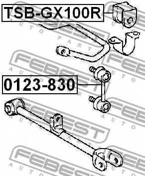 Опора стабилизатора FEBEST TSB-GX100R - изображение 1