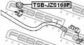 Опора стабилизатора FEBEST TSB-JZS160F - изображение 1
