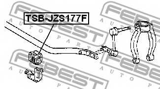 Опора стабилизатора FEBEST TSB-JZS177F - изображение 1
