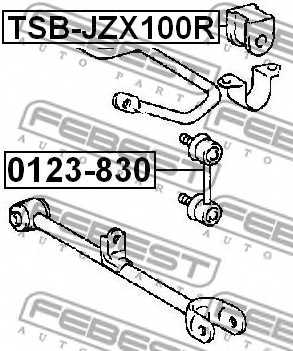 Опора стабилизатора FEBEST TSB-JZX100R - изображение 1