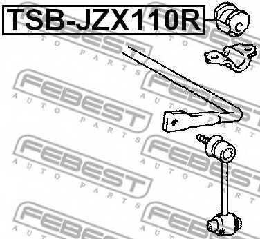 Опора стабилизатора FEBEST TSB-JZX110R - изображение 1