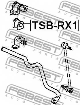 Опора стабилизатора FEBEST TSB-RX1 - изображение 1