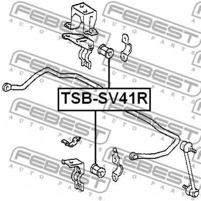 Опора стабилизатора FEBEST TSB-SV41R - изображение 1
