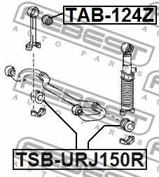 Опора стабилизатора FEBEST TSB-URJ150R - изображение 1