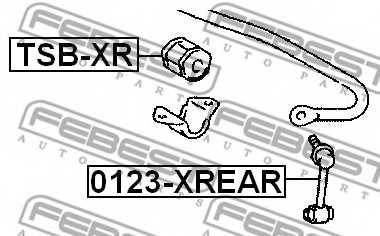 Опора стабилизатора FEBEST TSB-XR - изображение 1