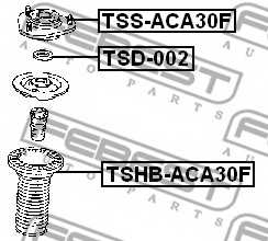 Подвеска амортизатора FEBEST TSD-002 - изображение 1