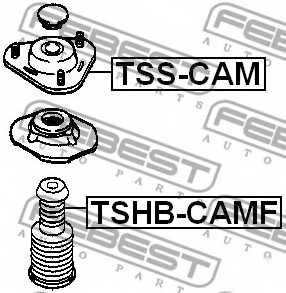 Пыльник амортизатора FEBEST TSHB-CAMF - изображение 1