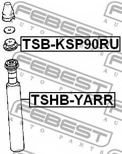 Пыльник амортизатора FEBEST TSHB-YARR - изображение 1