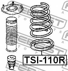 Тарелка пружины FEBEST TSI-110R - изображение 1
