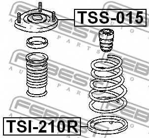 Тарелка пружины FEBEST TSI-210R - изображение 1