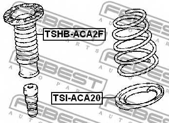 Тарелка пружины FEBEST TSI-ACA20 - изображение 1