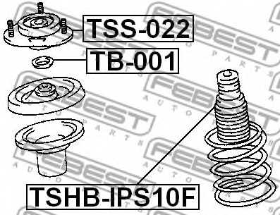 Подвеска амортизатора FEBEST TSS-022 - изображение 1