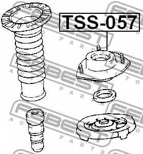Подвеска амортизатора FEBEST TSS-057 - изображение 1